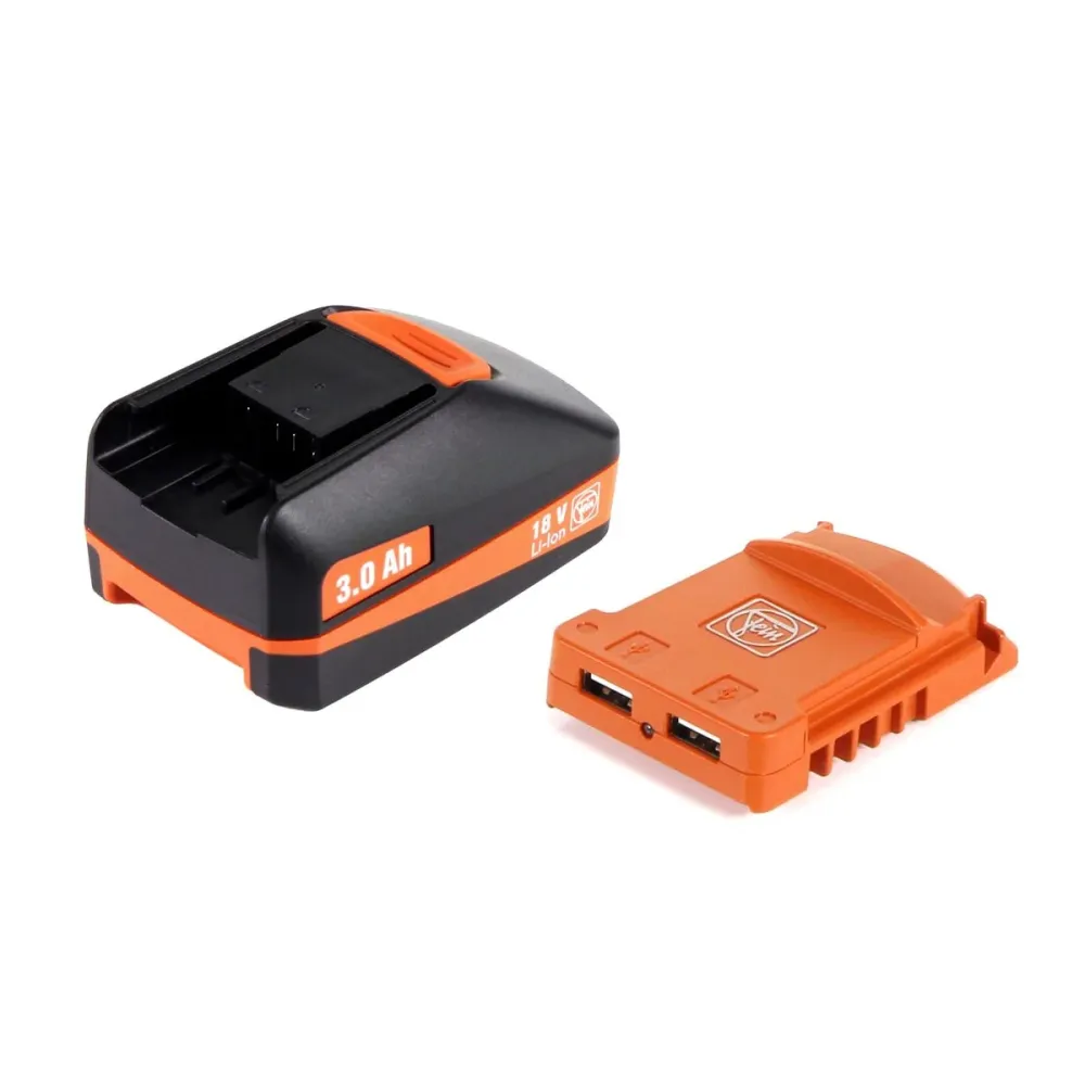 FEIN BATTERY STARTER SET USB EDITION 18V 1x baterí 3.0Ah + adaptador de baterí USB