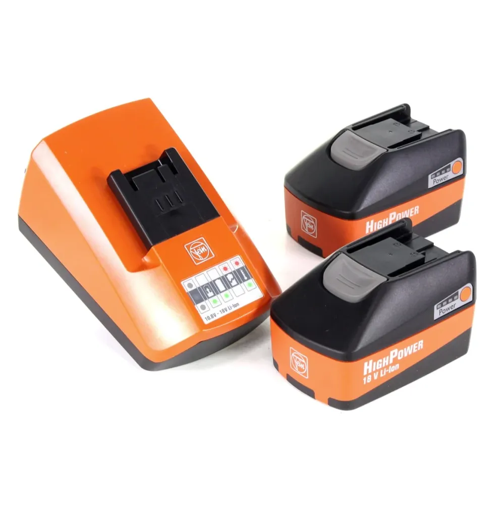 FEIN HighPower: set de inicio con 2 baterías de 18 V y 5,2 Ah + cargador ALG 50 (92604307010)