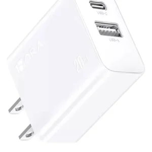 1 HORA Cargador Carga Rápida Salida Dual Usb+c 20w 1hora GAR161