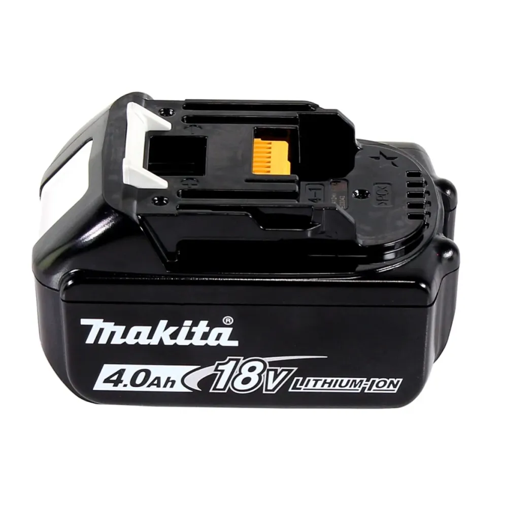 Kit de baterías Makita de 18 V: 4 baterías BL1840B de 4,0 Ah, cargador doble DC18RD (197503-4) y maletín Makpac