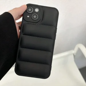 1 funda para teléfono minimalista estilo chaqueta de plumas microperforada Quierox - Tienda Online