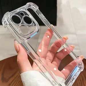 1 funda transparente nueva para teléfono con cuatro esquinas anticaídas Quierox - Tienda Online