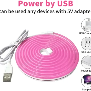 1 Pieza, Tira De Luz LED De Neón En Rojo, Con Interruptor 501, Ideal Para Espejos Quierox - Tienda Online
