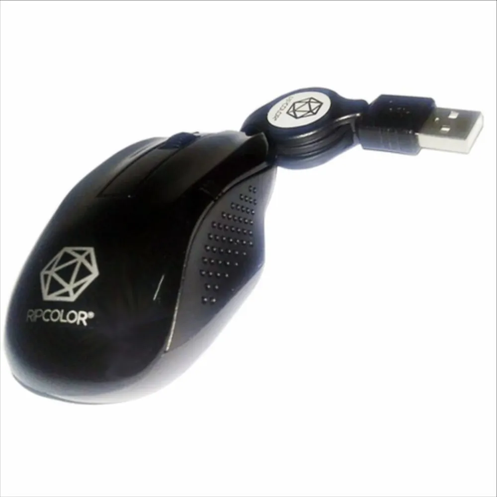 Mouse Mini Óptico USB Retráctil B0302 Ripcolor