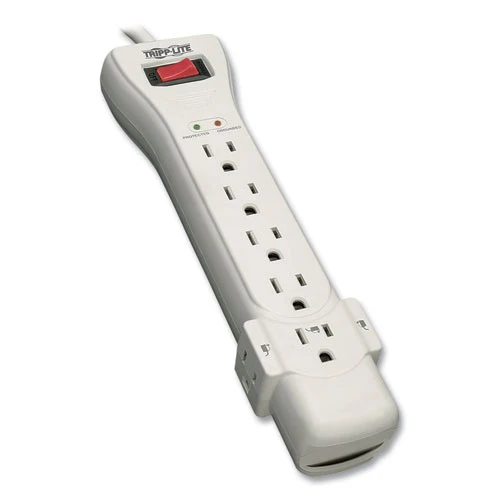 ¡Protegerlo! Protector contra sobretensiones, 7 salidas de CA, cable de 7 pies, 2160 J, gris claro Tripp Lite